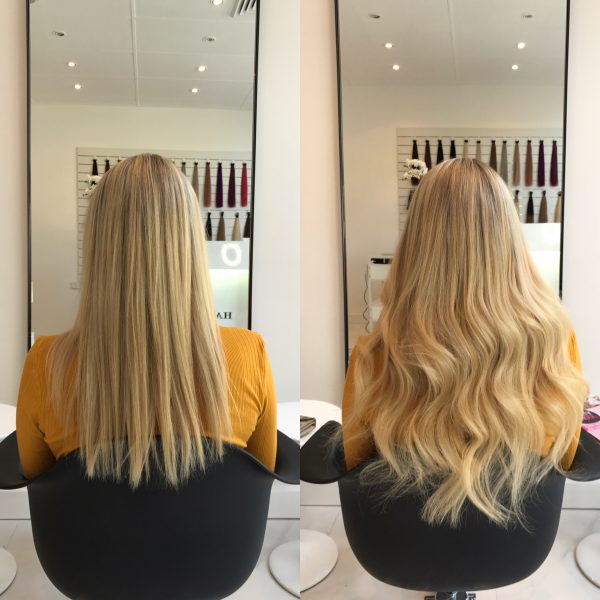 Nano Beads Hair Extensions Before and After Images Australia’s leading Hair Extension Salon