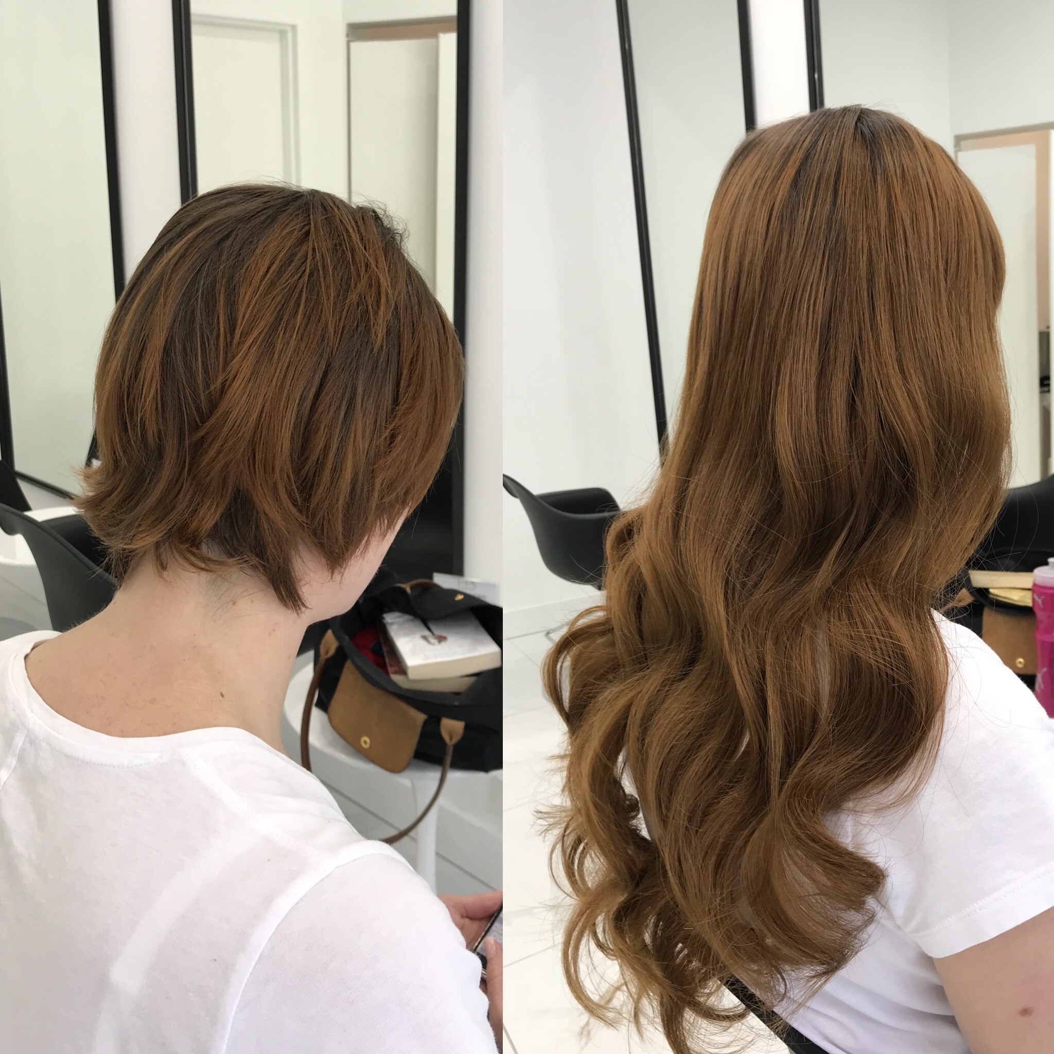 Clip in Hair Extensions Before and After Images - Australia's leading Hair  Extension Salon - Hair Extension Bar