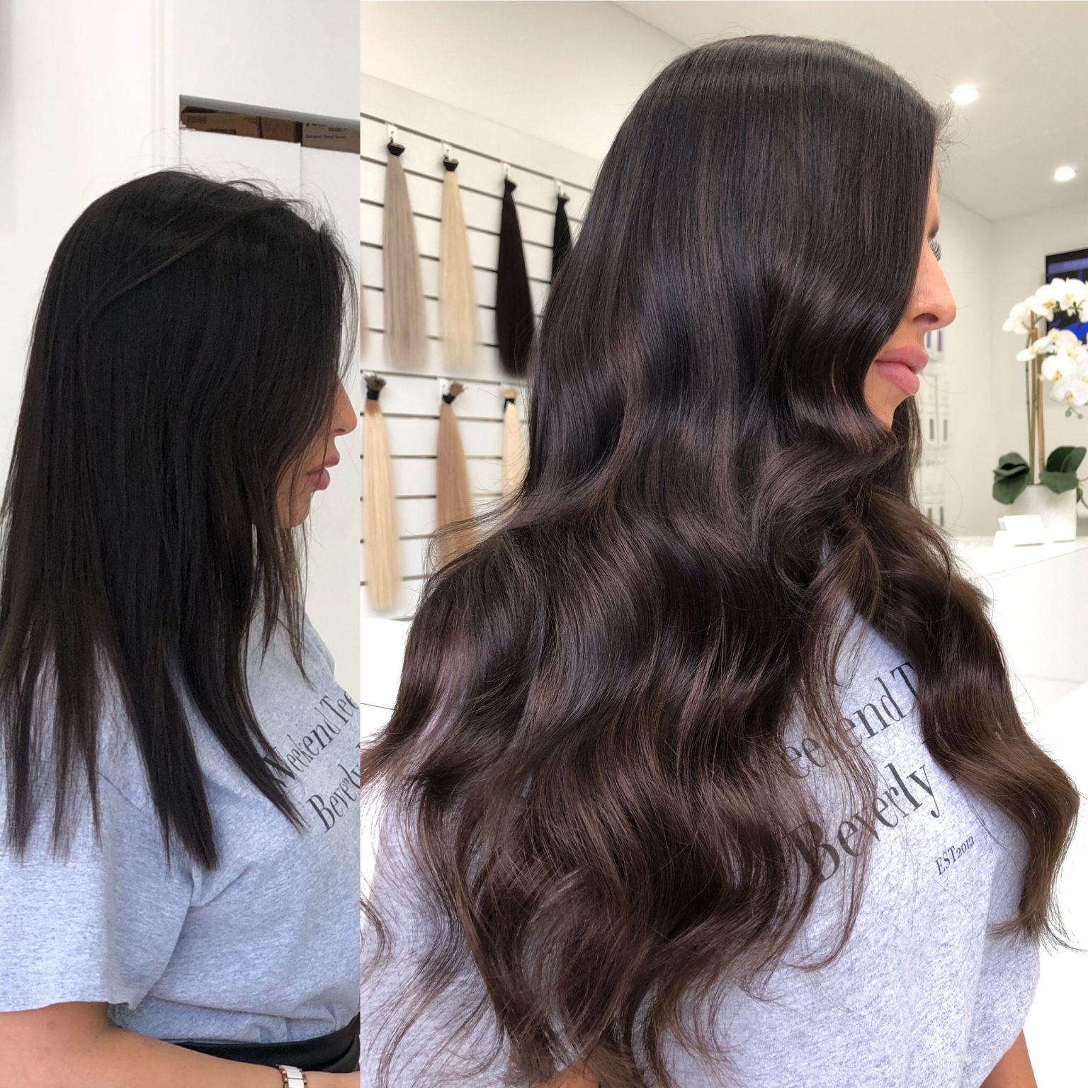 Minikin Bead Hair Extension Before and After Images Australia’s